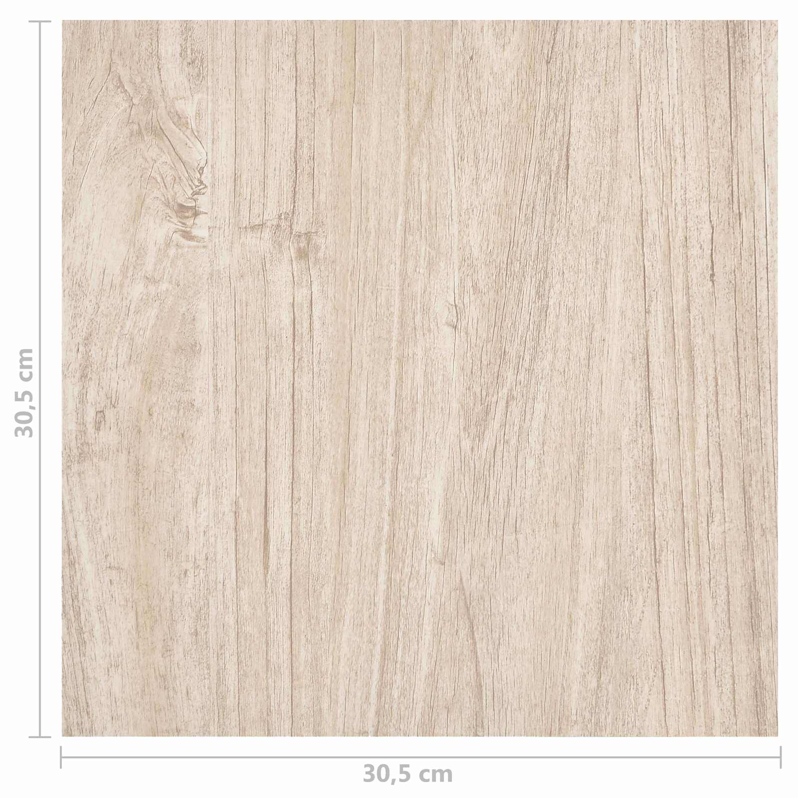 Podne daske 5,11 m² 55 pcs PVC Bijela i drvena boja