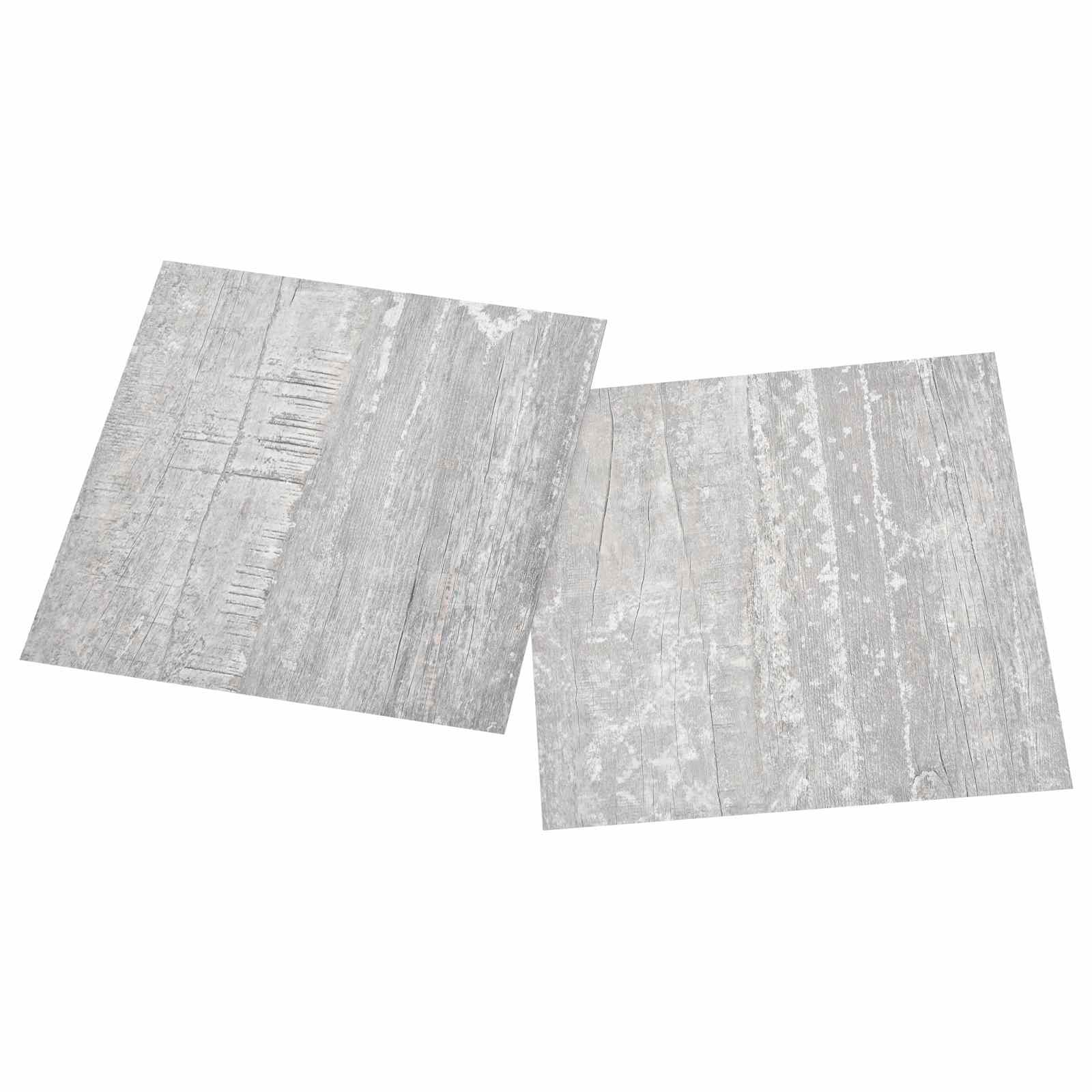 Podne daske 5,11 m² 55 pcs PVC Svijetlo siva i bijela.
