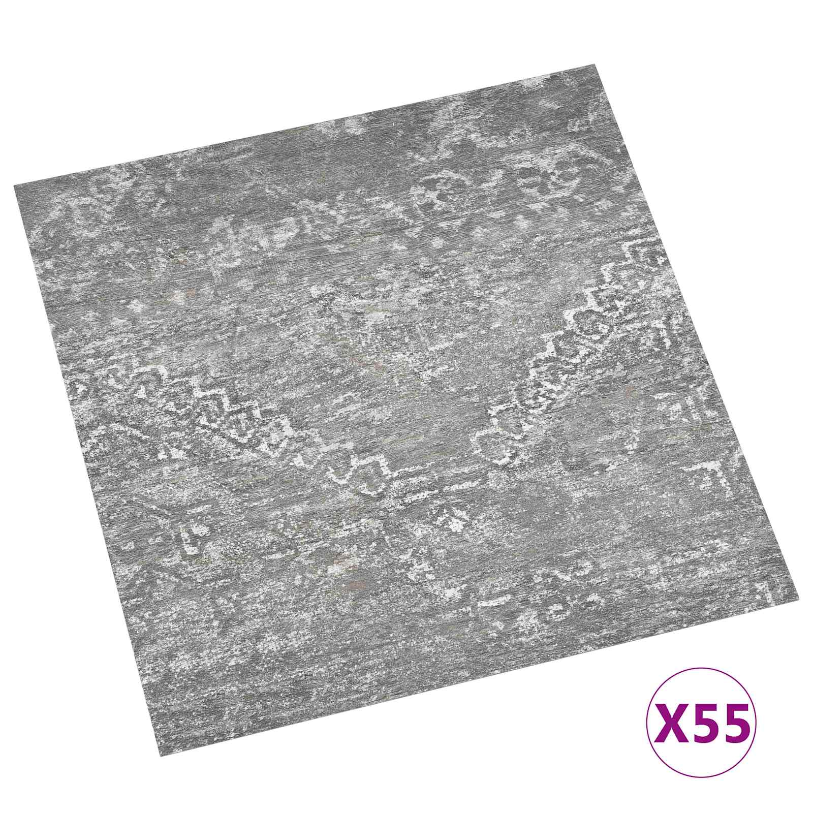 Podne daske 55 pcs Betonsko Siva 5,11 m² PVC
