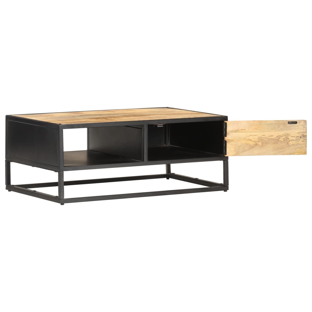Stolić za kavu s izrezbarenim vratima 90x55x36 cm drvo manga