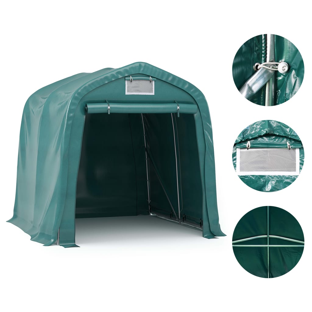 Garažni šator PVC 2,4 x 2,4 m zeleni