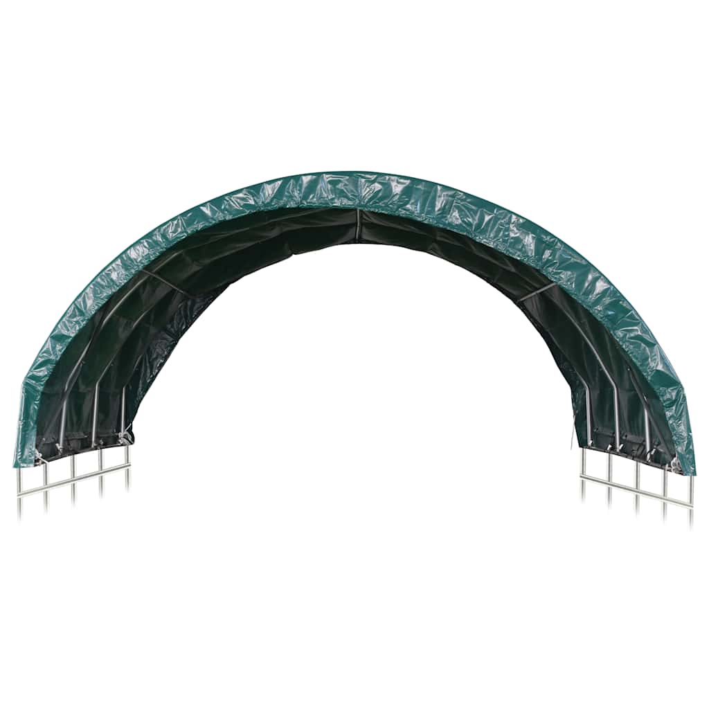 Šator za stoku PVC 3,7 x 3,7 m zeleni