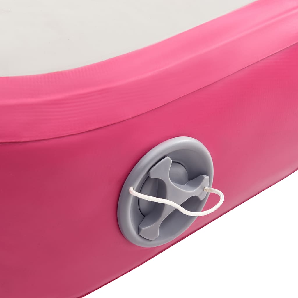 Strunjača na napuhavanje s crpkom 60 x 100 x 10 cm PVC roza