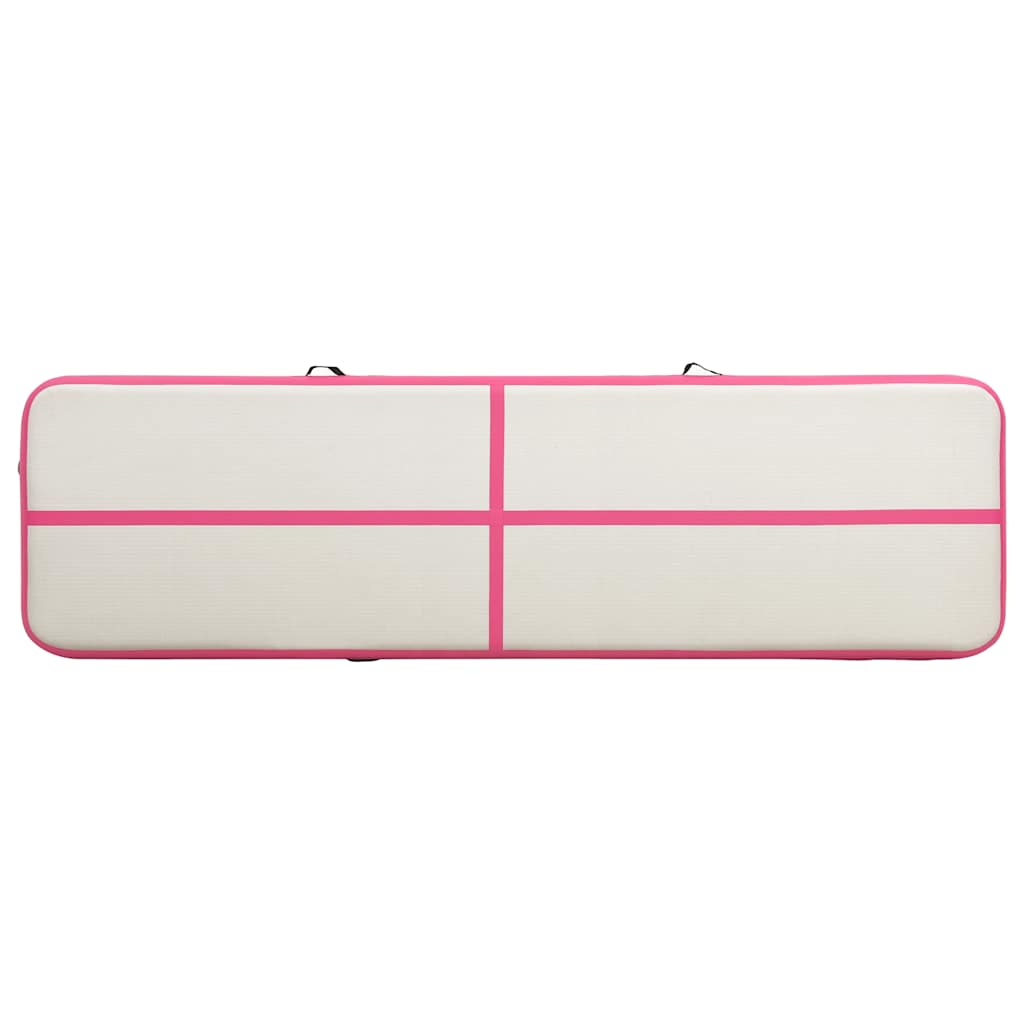 Strunjača na napuhavanje s crpkom 800 x 100 x 15 cm PVC roza