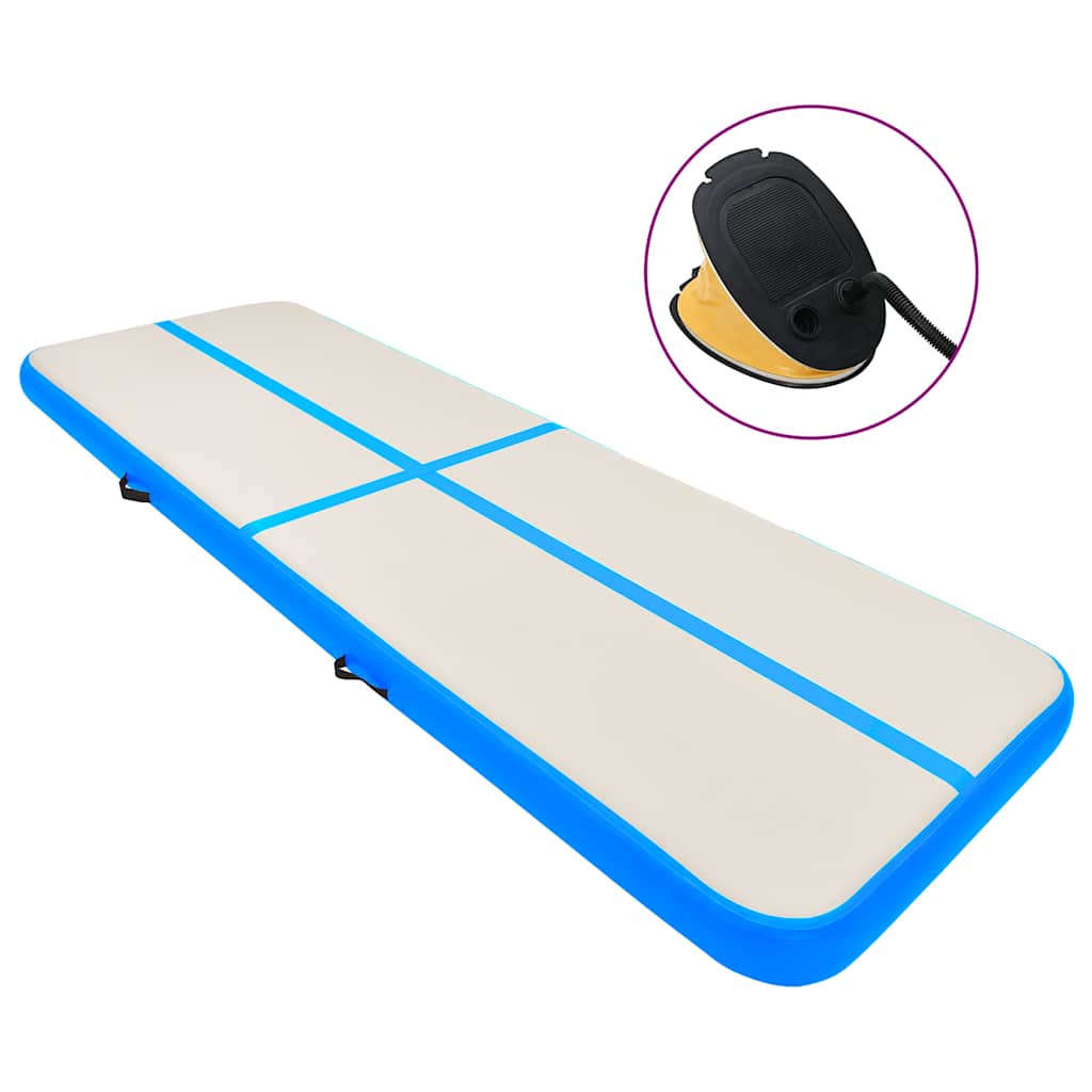 Strunjača na napuhavanje s crpkom 300 x 100 x 20 cm PVC plava