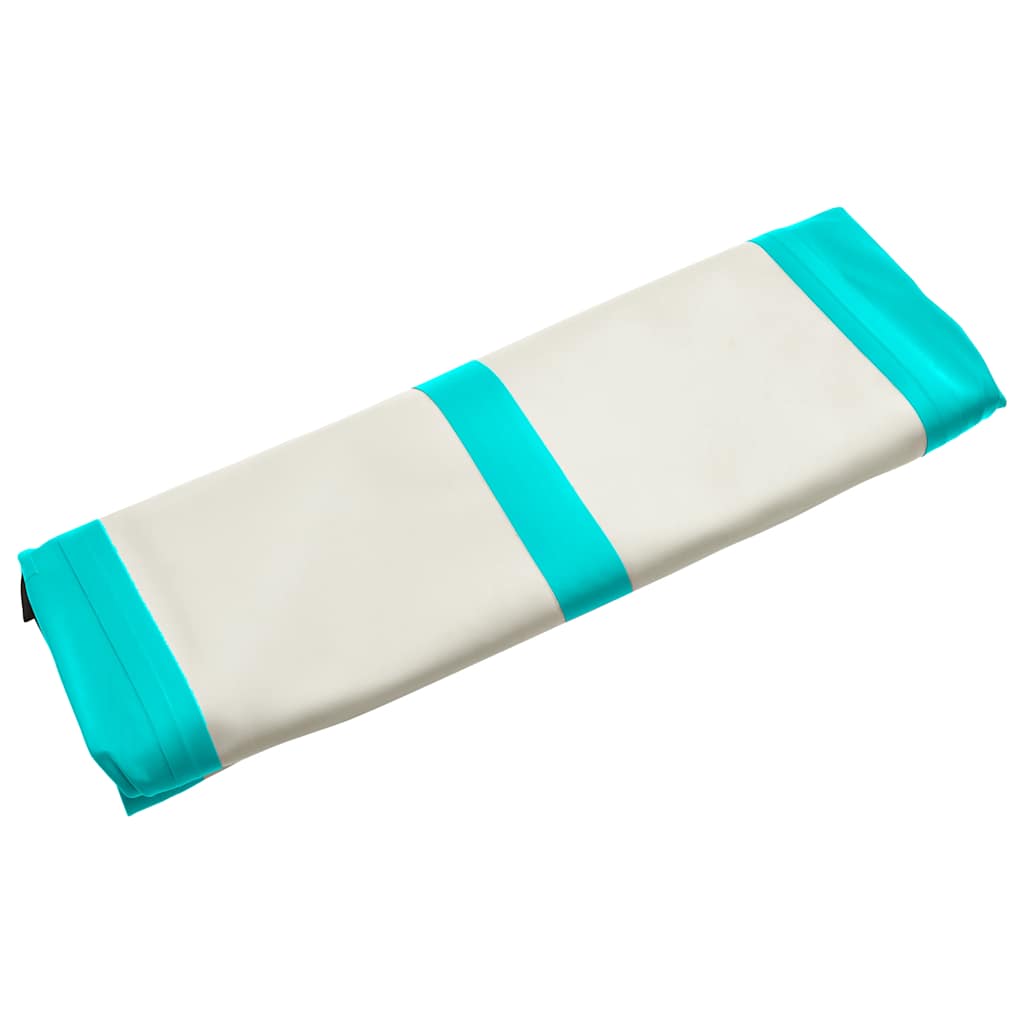 Strunjača na napuhavanje s crpkom 400 x 100 x 20 cm PVC zelena