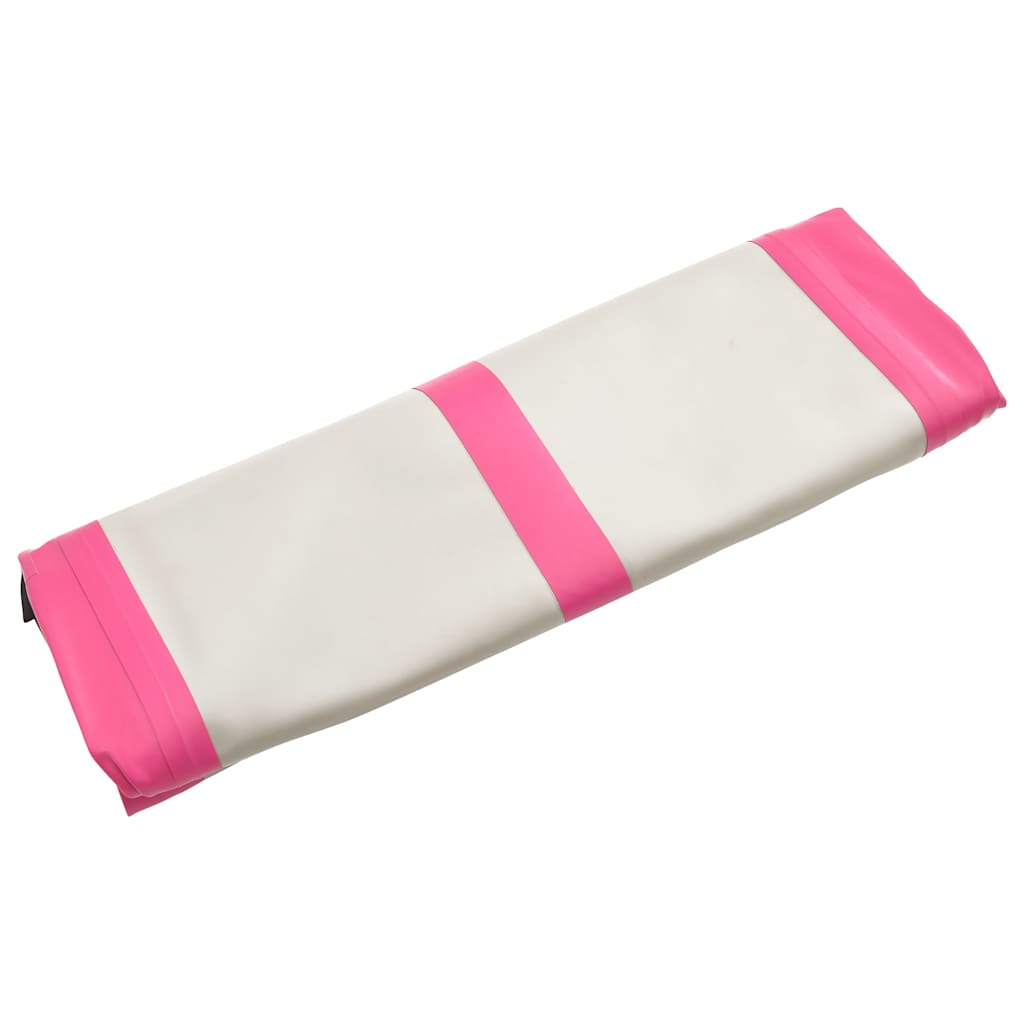 Strunjača na napuhavanje s crpkom 600 x 100 x 20 cm PVC roza