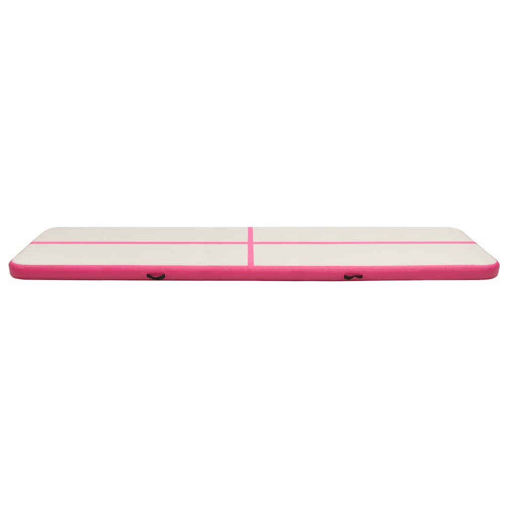 Strunjača na napuhavanje s crpkom 600 x 100 x 20 cm PVC roza
