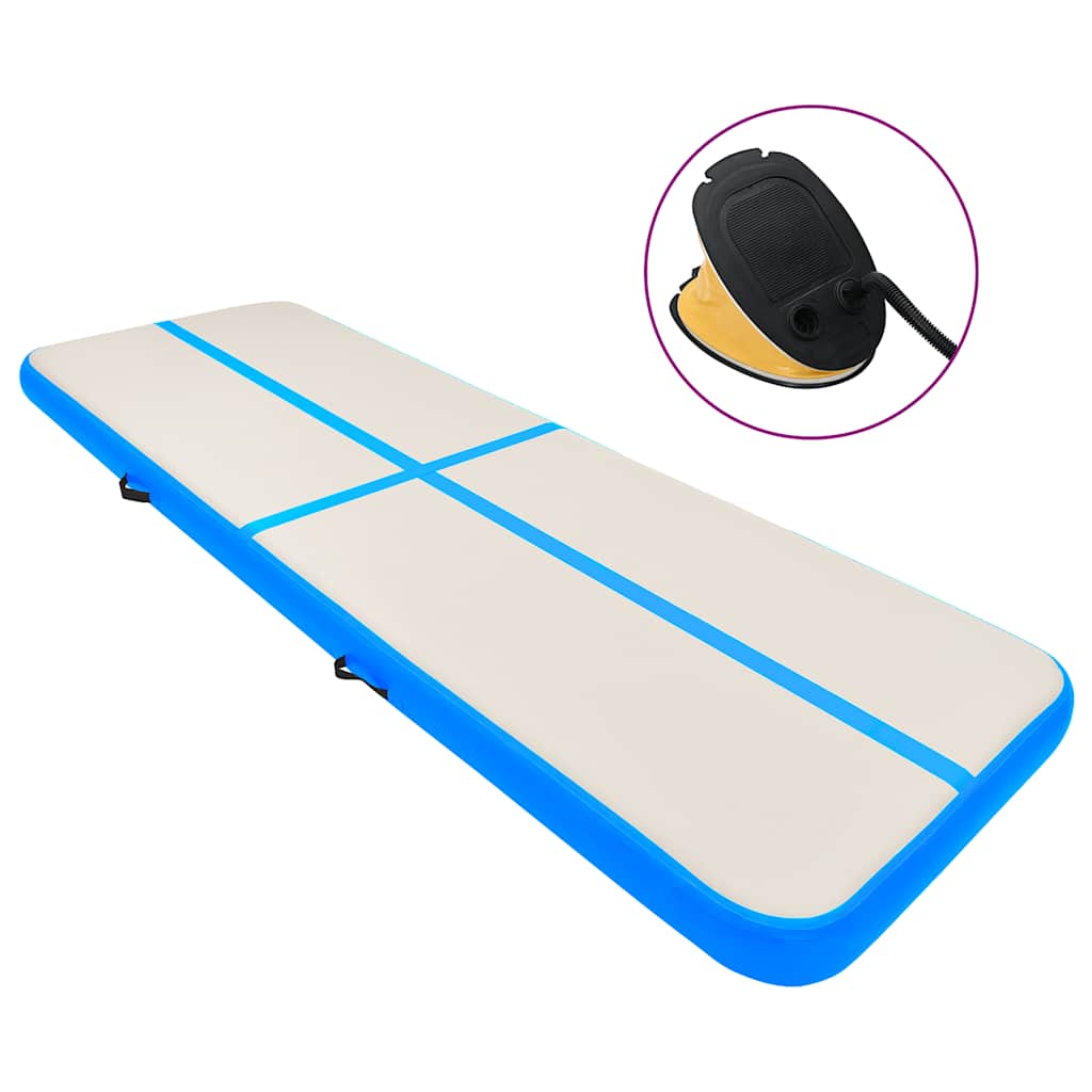 Strunjača na napuhavanje s crpkom 600 x 100 x 20 cm PVC plava