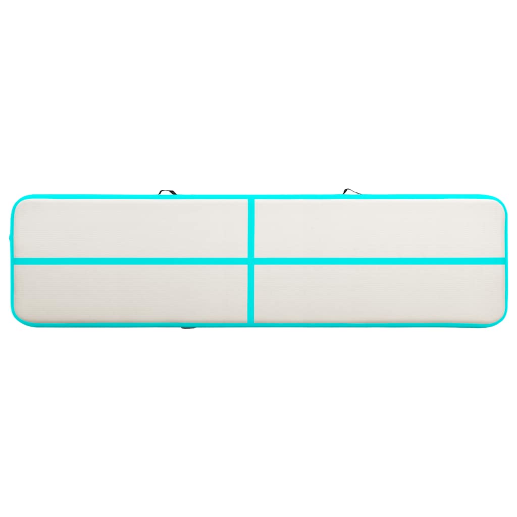 Strunjača na napuhavanje s crpkom 600 x 100 x 20 cm PVC zelena