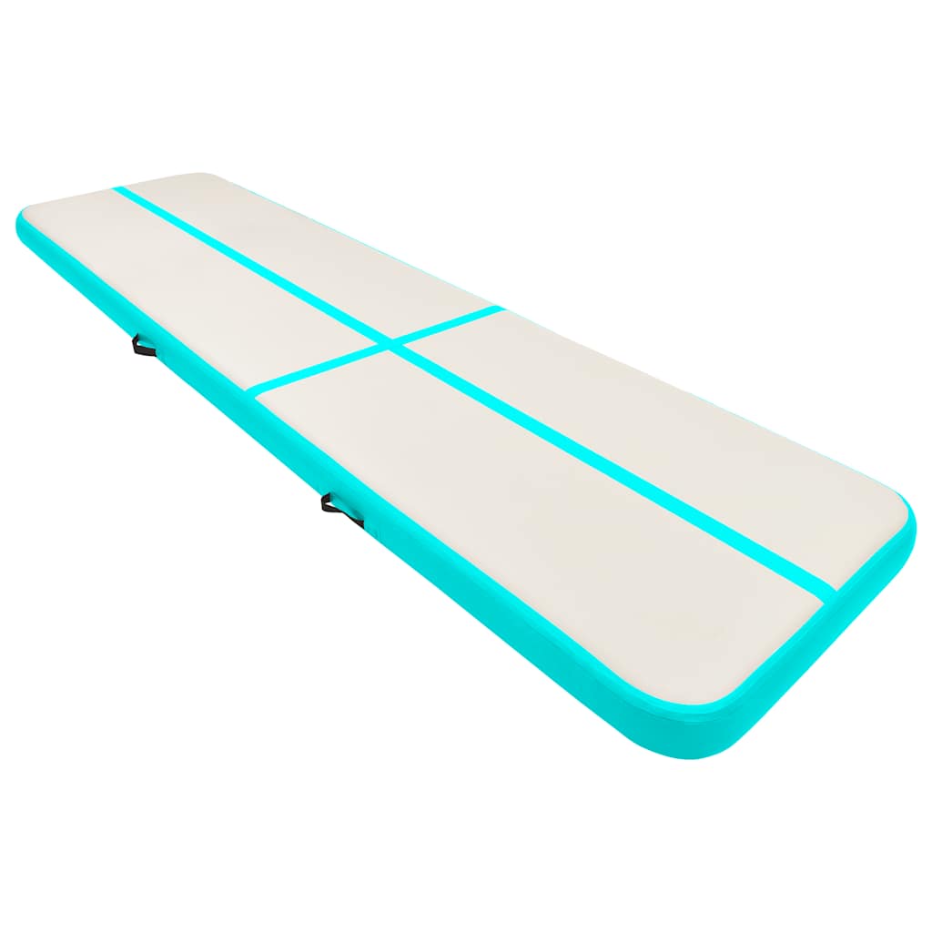 Strunjača na napuhavanje s crpkom 700 x 100 x 20 cm PVC zelena