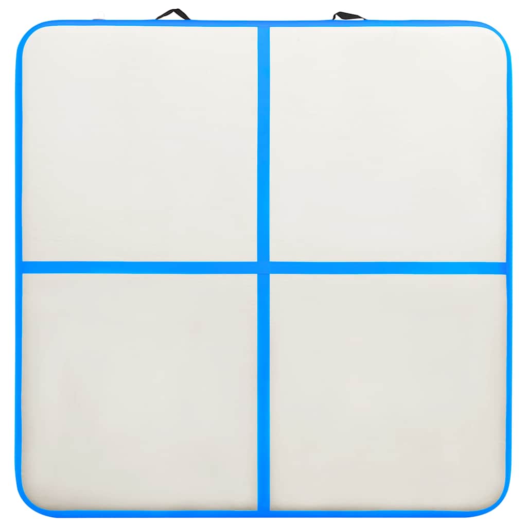Strunjača na napuhavanje s crpkom 200 x 200 x 10 cm PVC plava