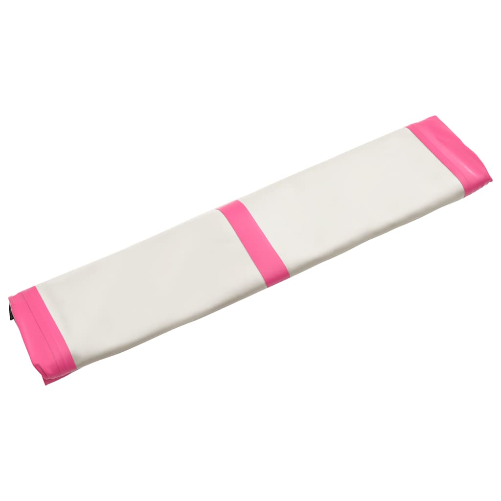 Strunjača na napuhavanje s crpkom 200 x 200 x 15 cm PVC roza