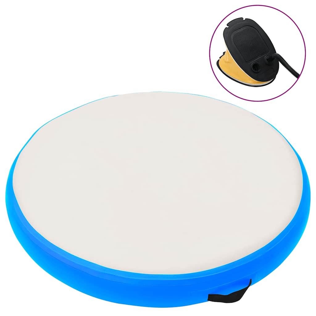 Gimnastička prostirka na napuhavanje 100x100x20 cm PVC plava
