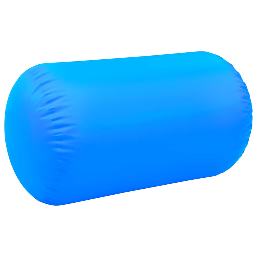 Gimnastički valjak na napuhavanje s crpkom 100x60 cm PVC plavi