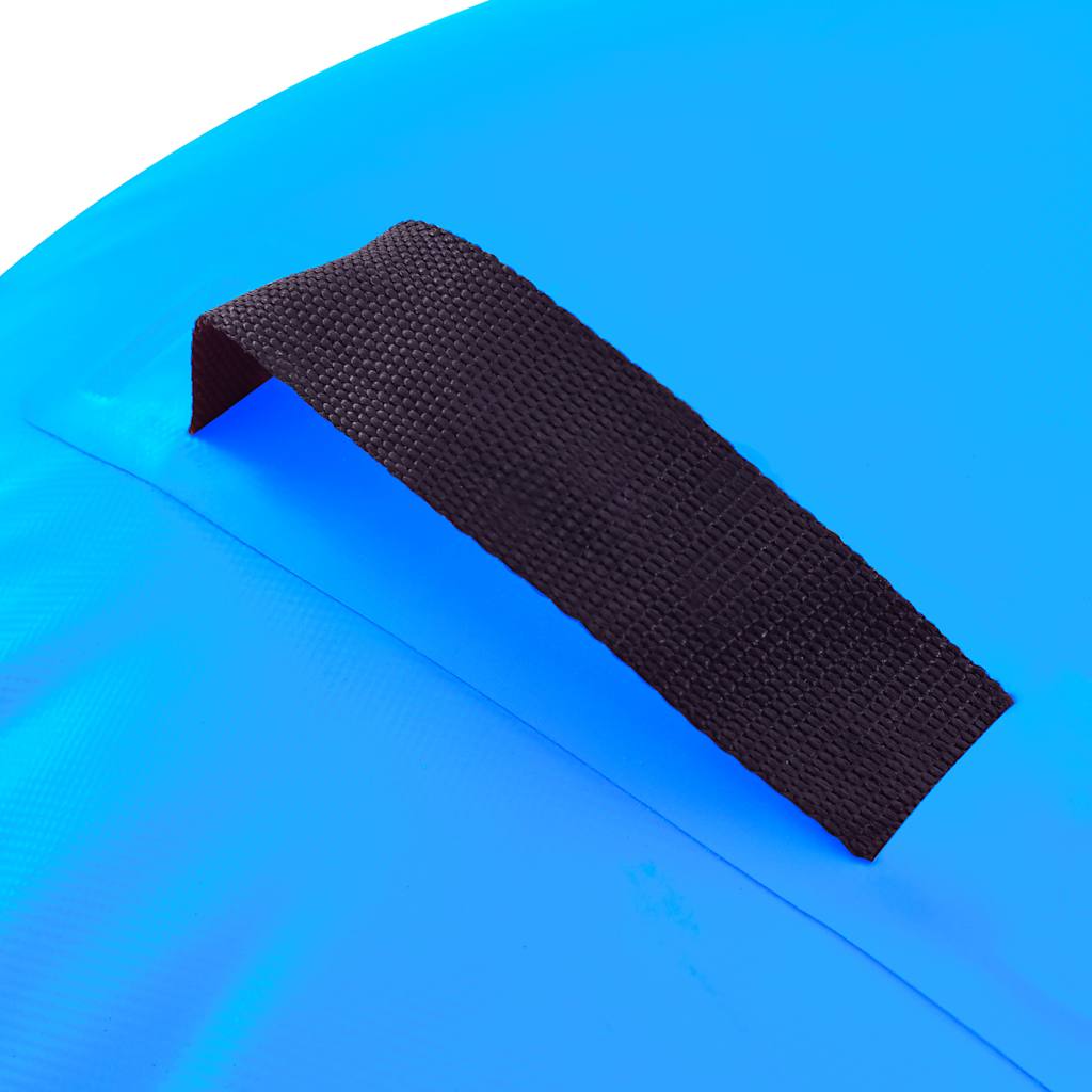 Gimnastički valjak na napuhavanje s crpkom 100x60 cm PVC plavi