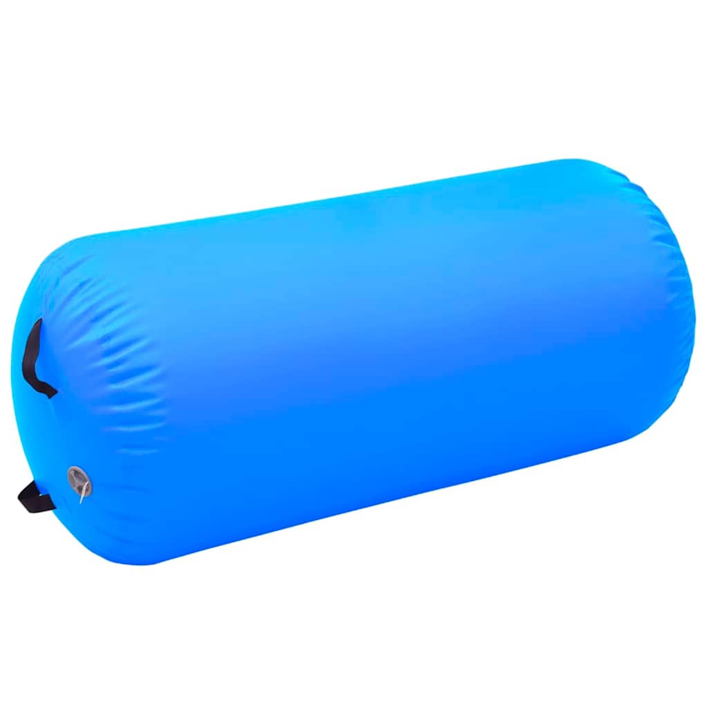 Gimnastički valjak na napuhavanje s crpkom 120x90 cm PVC plavi