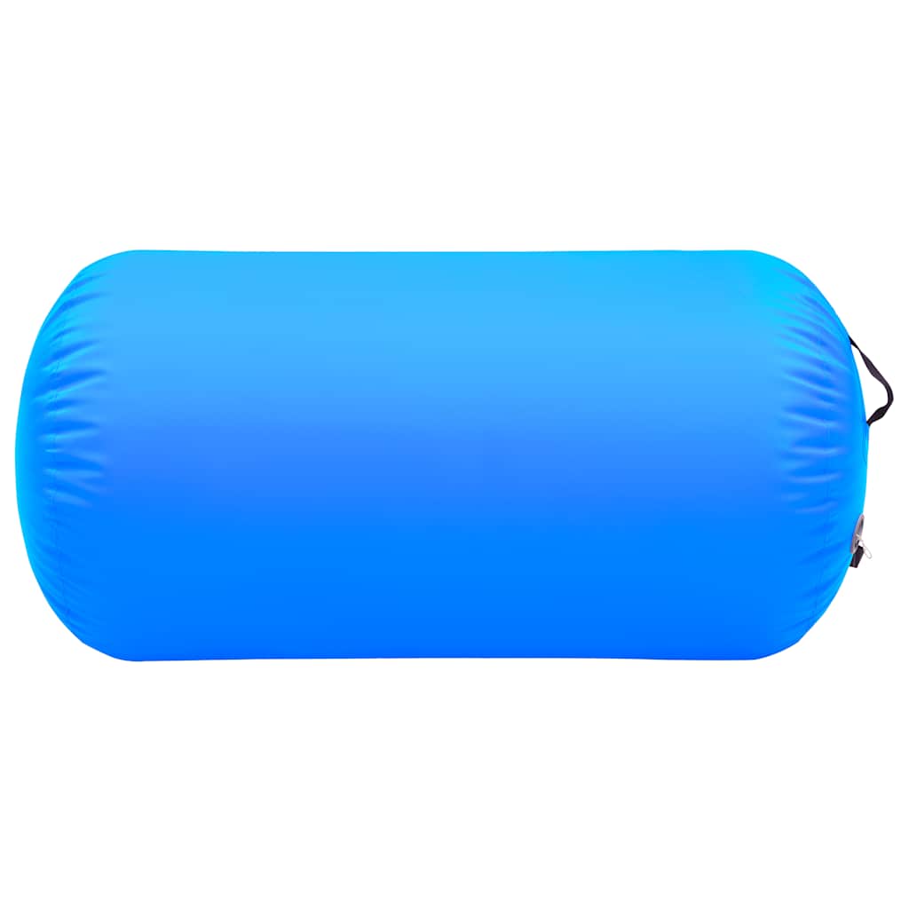 Gimnastički valjak na napuhavanje s crpkom 120x90 cm PVC plavi