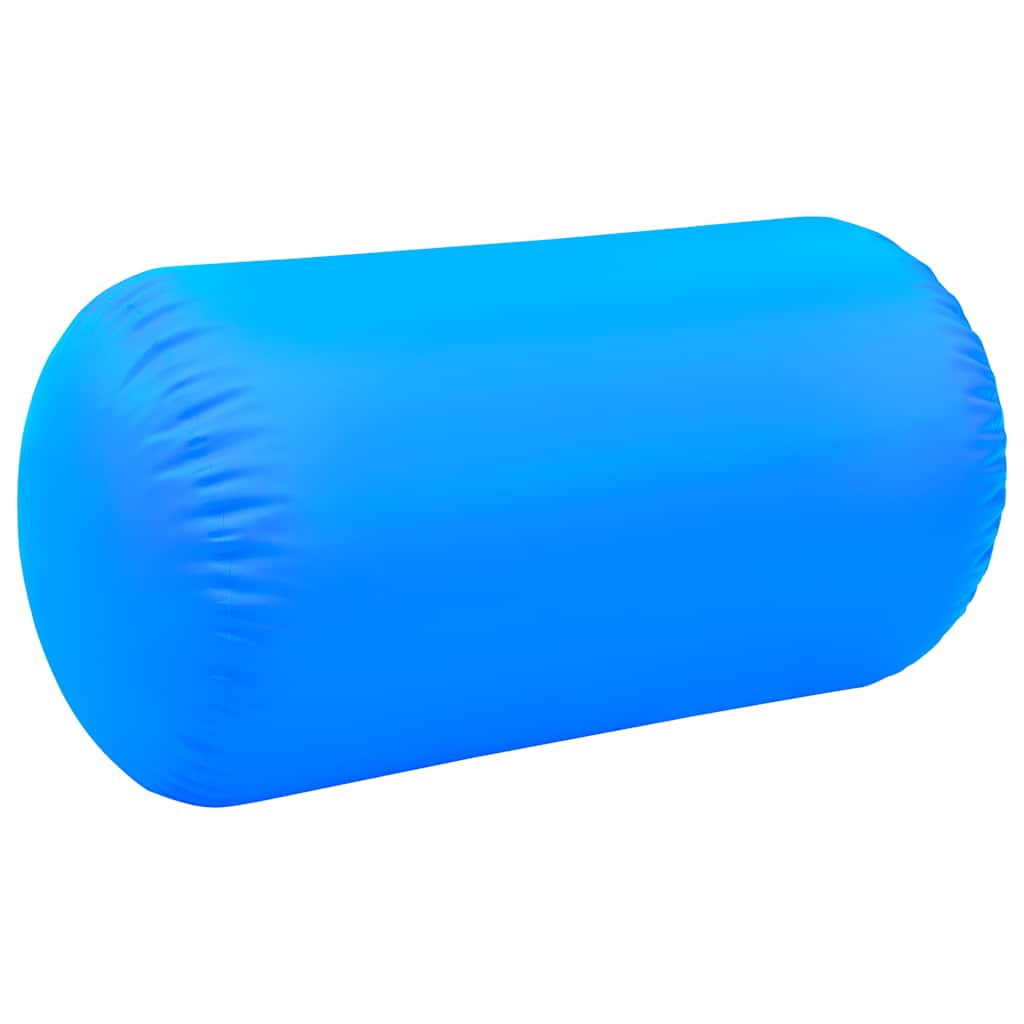 Gimnastički valjak na napuhavanje s crpkom 120x90 cm PVC plavi