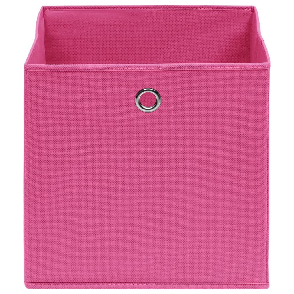 Kutije za pohranu od netkane tkanine 10 kom 28x28x28 cm roze