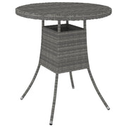 Vrtni stol sivi 70 x 70 x 73 cm od poliratana