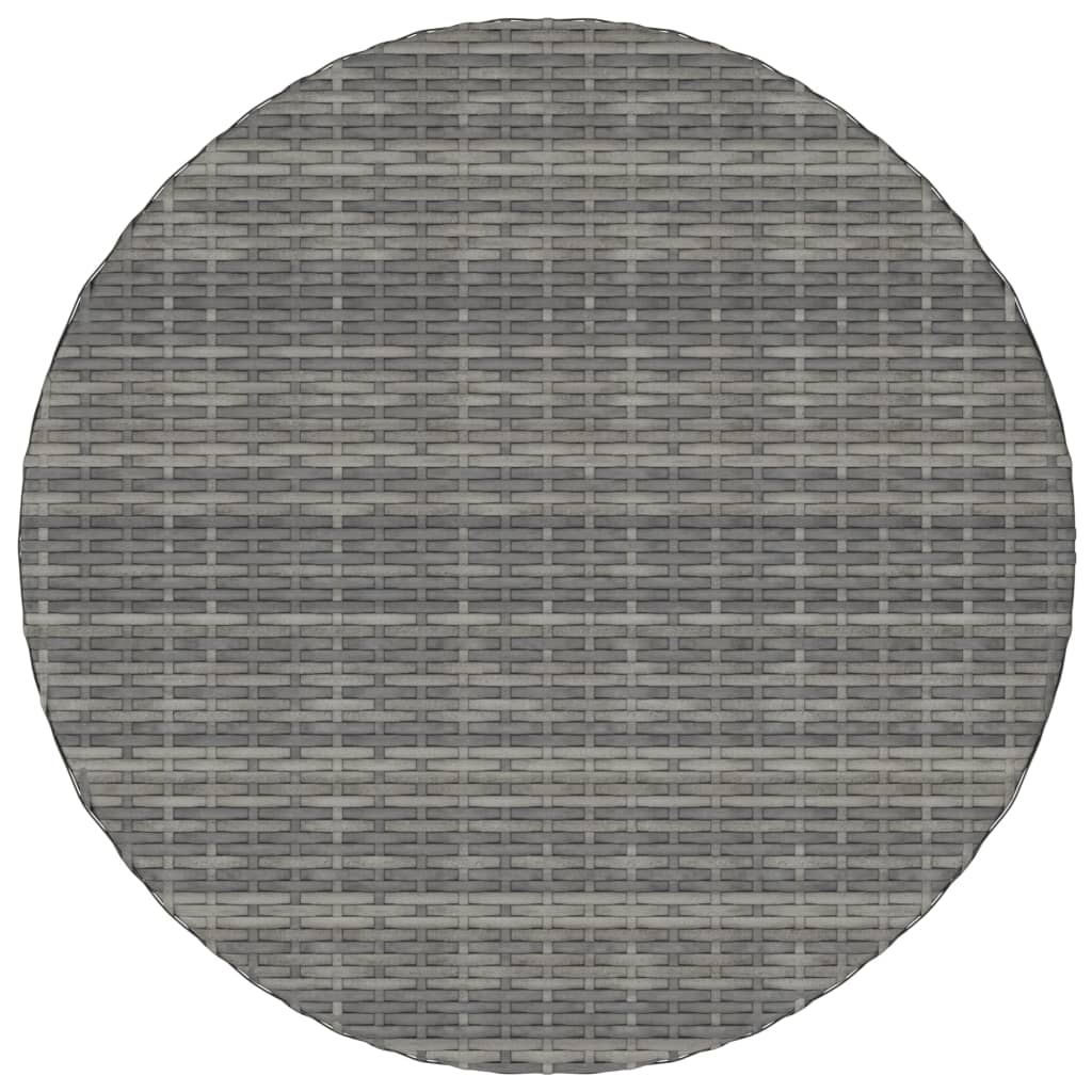 Vrtni stol sivi 70 x 70 x 73 cm od poliratana