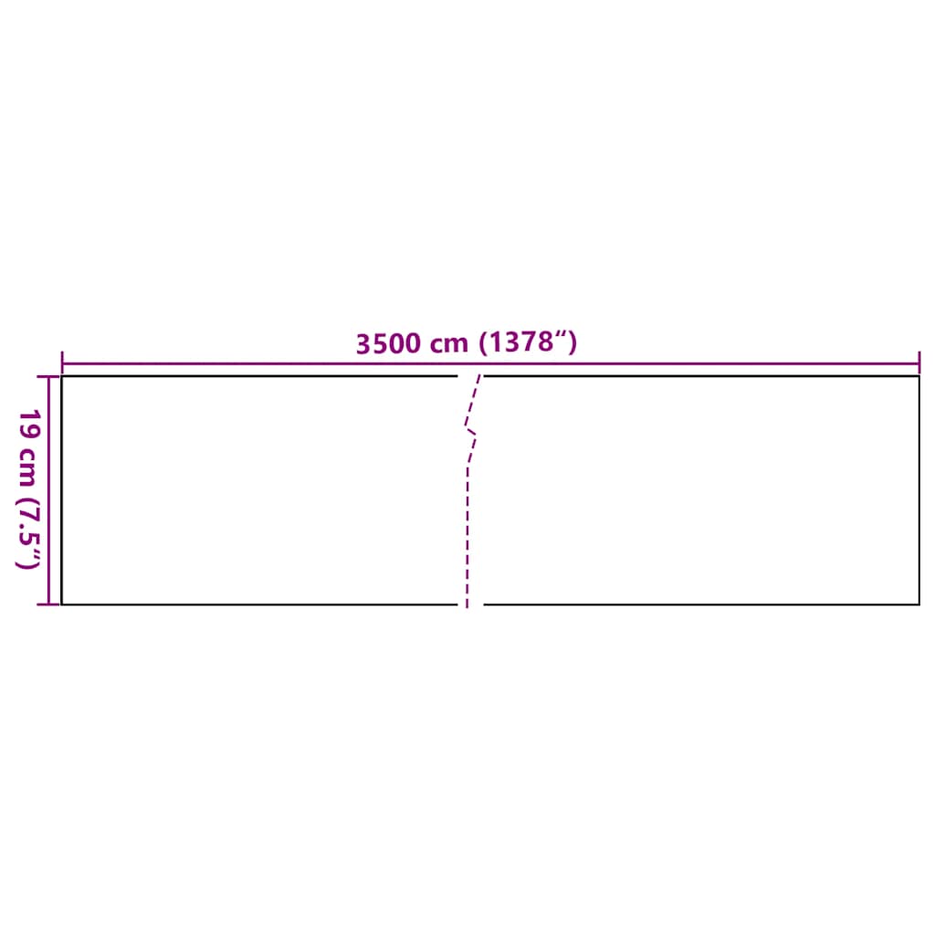 Vrtni zaslon za privatnost PVC 35 x 0,19 m zeleni