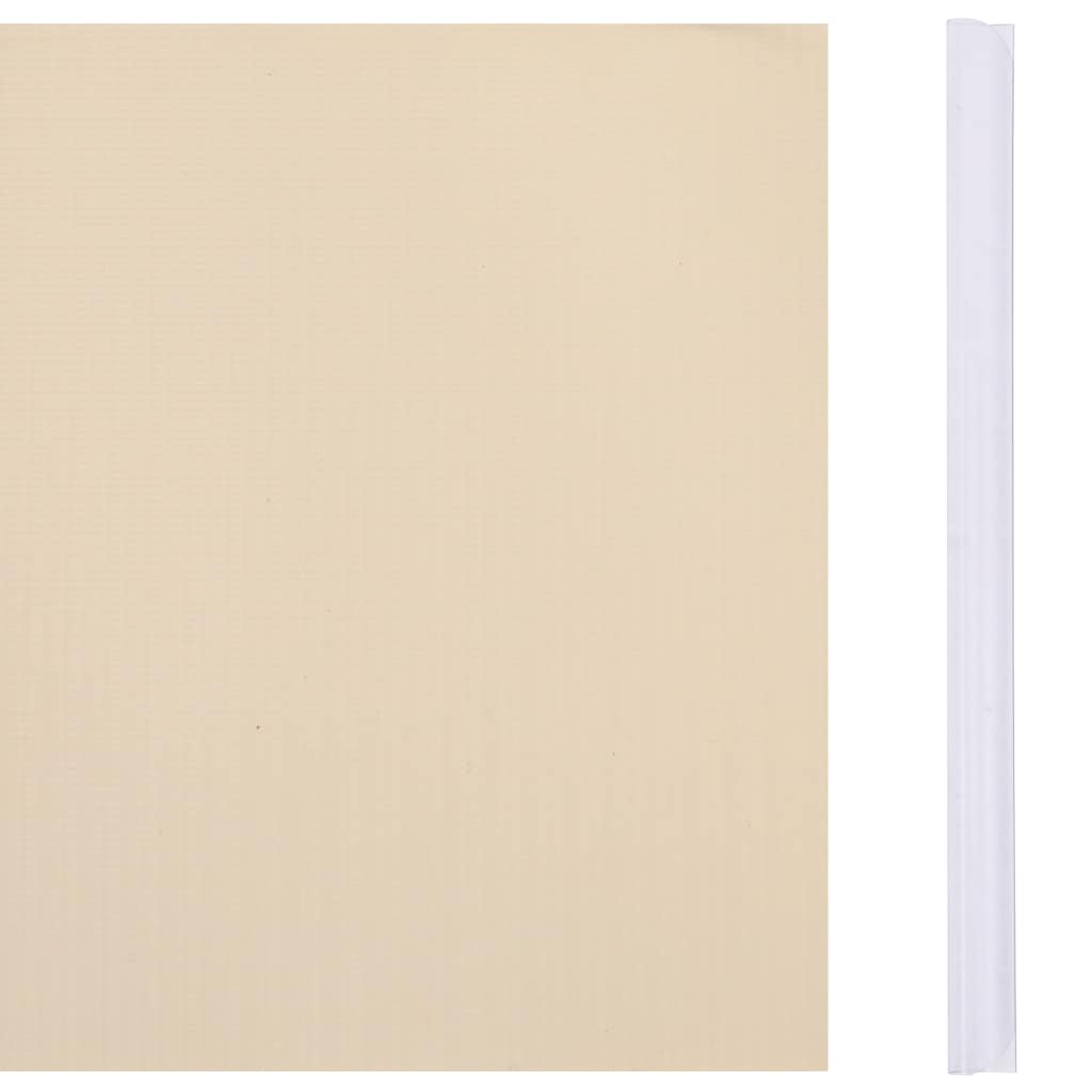 Vrtni zaslon za privatnost PVC 35 x 0,19 m krem