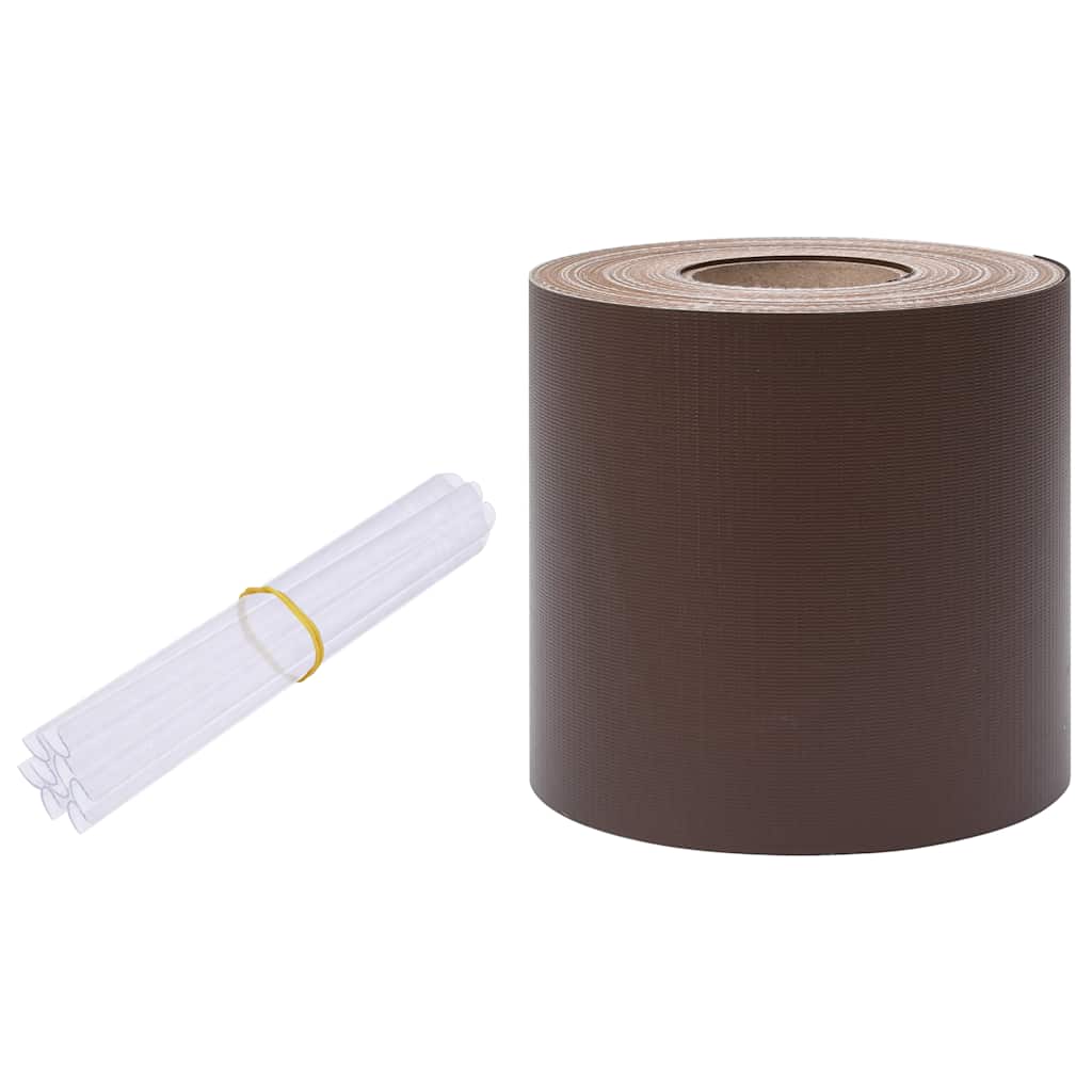 Vrtni zaslon za privatnost PVC 70 x 0,19 m smeđi