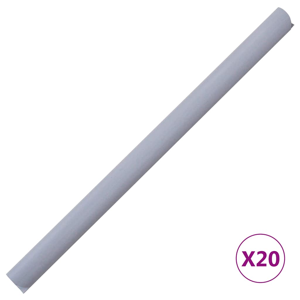 Vrtni zaslon za privatnost PVC 35 x 0,19 m mat svjetlosivi