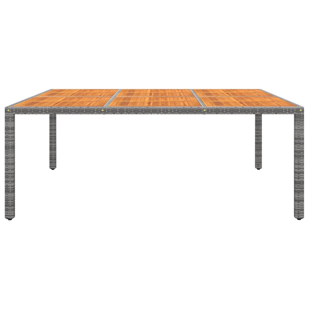 Vrtni stol 200x150x75 cm od bagremovog drva i poliratana sivi