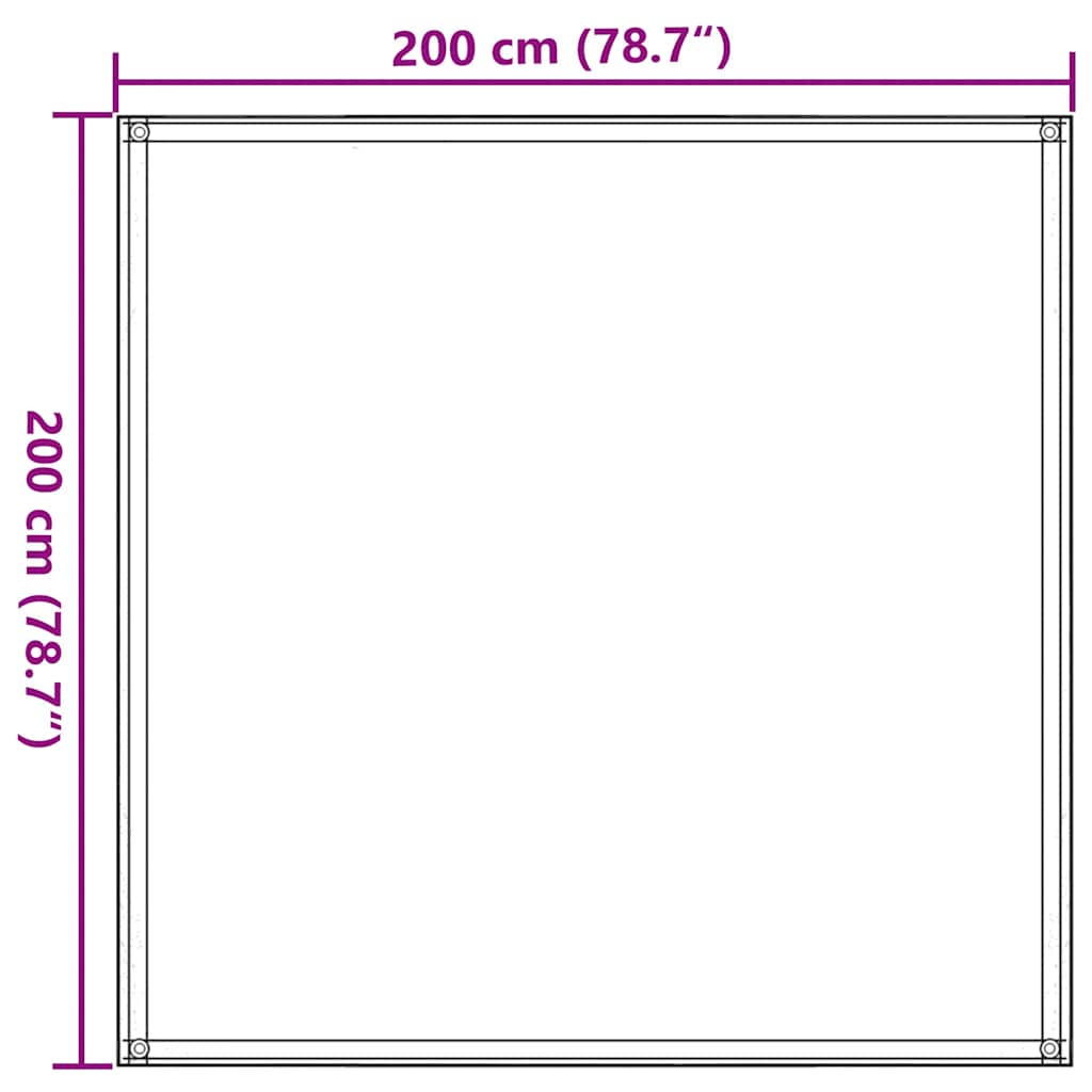 Tepih za šator 200 x 200 cm antracit