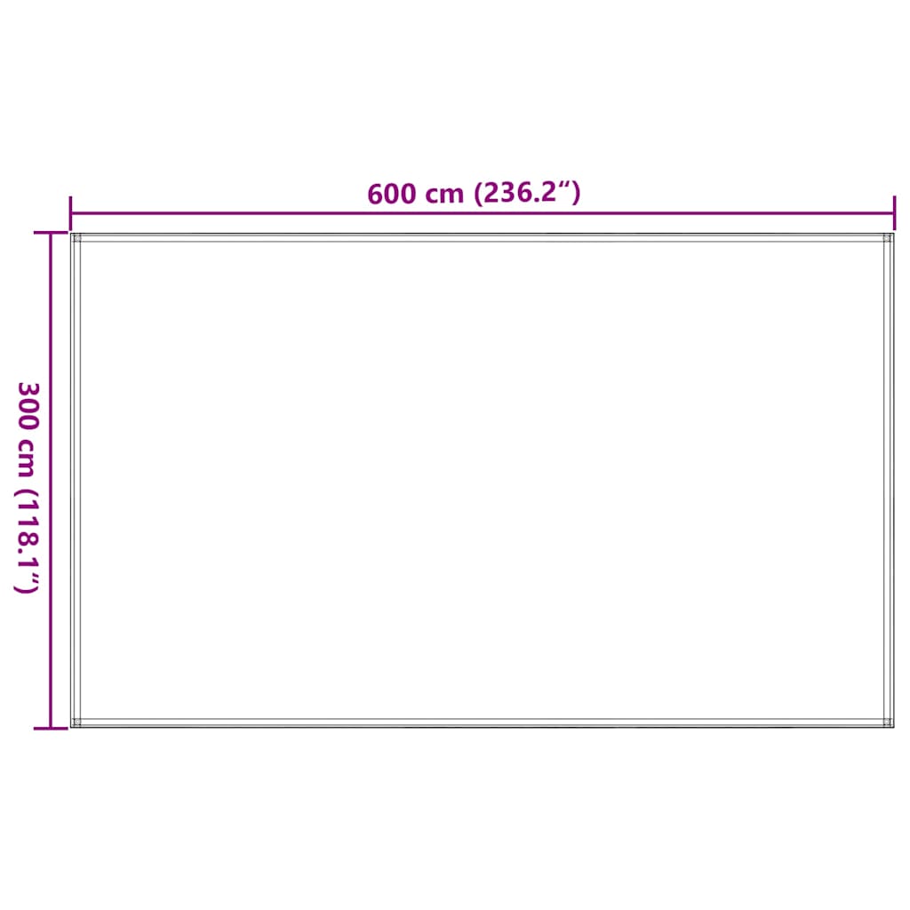Tepih za šator 300 x 600 cm plavi HDPE