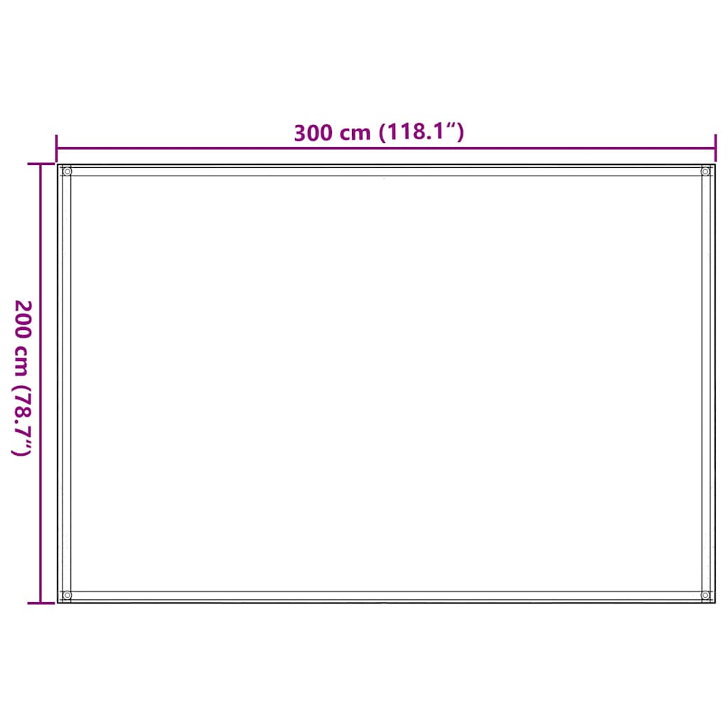 Tepih za šator 200 x 300 cm smeđe-sivi