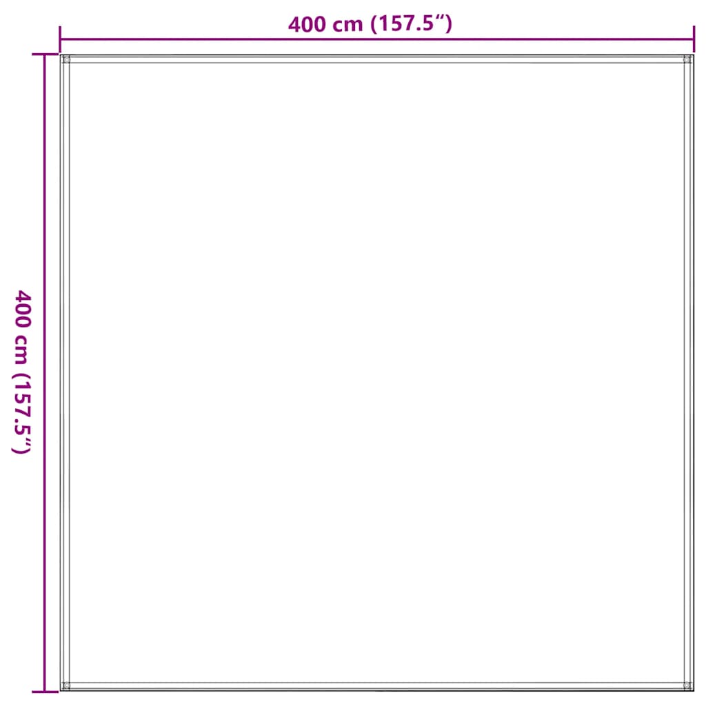 Tepih za šator 400 x 400 cm smeđe-sivi