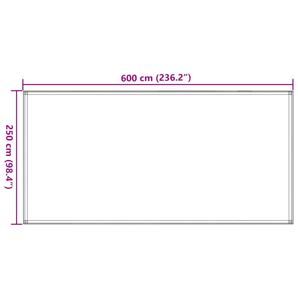 Tepih za šator 250 x 600 cm bež