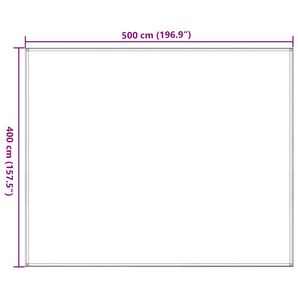 Tepih za šator 400 x 500 cm crni