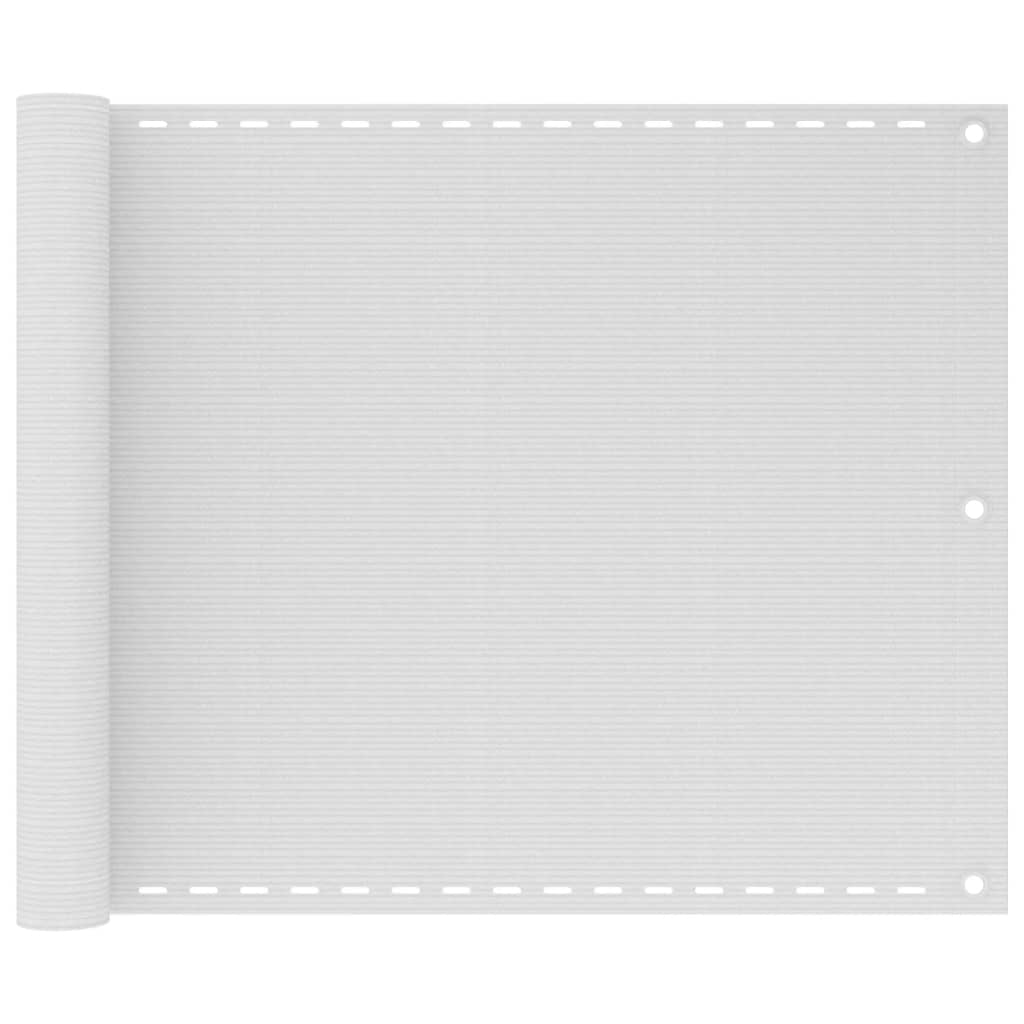 Balkonski zastor bijeli 75 x 300 cm HDPE
