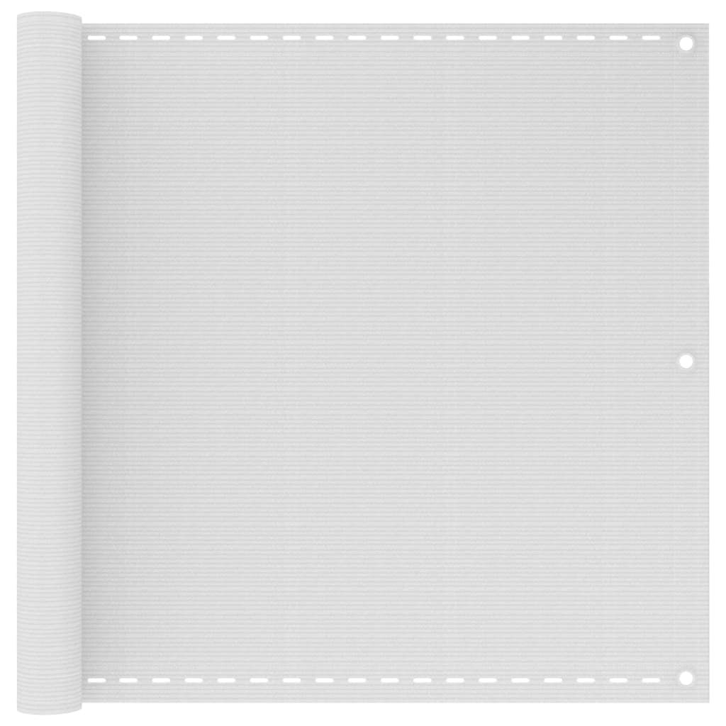 Balkonski zastor bijeli 90 x 300 cm HDPE
