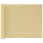 Balkonski zastor bež 75 x 600 cm HDPE