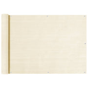 Balkonski zastor krem 75 x 400 cm HDPE