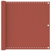 Balkonski zastor terakota 90 x 600 cm HDPE