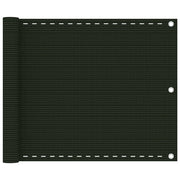 Balkonski zastor tamnozeleni 75 x 400 cm HDPE