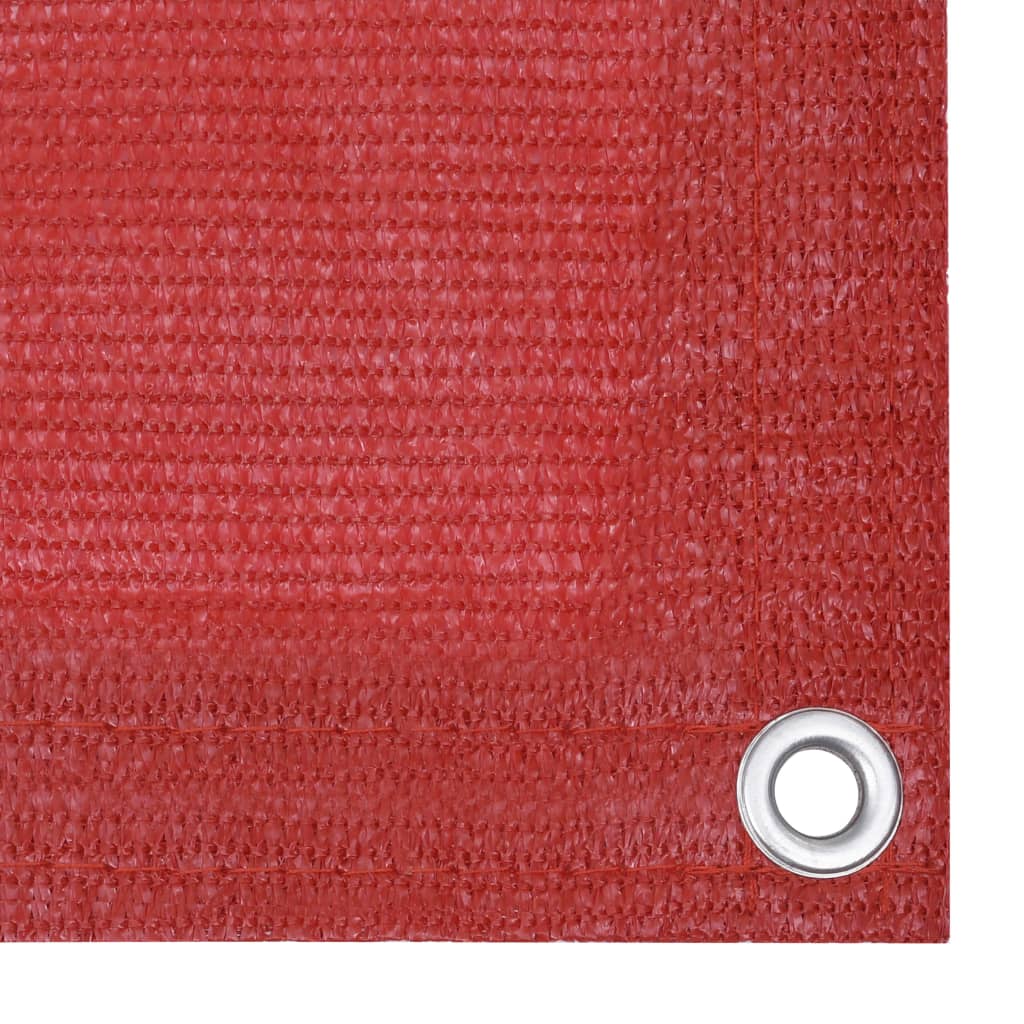Balkonski zastor crveni 120 x 300 cm HDPE