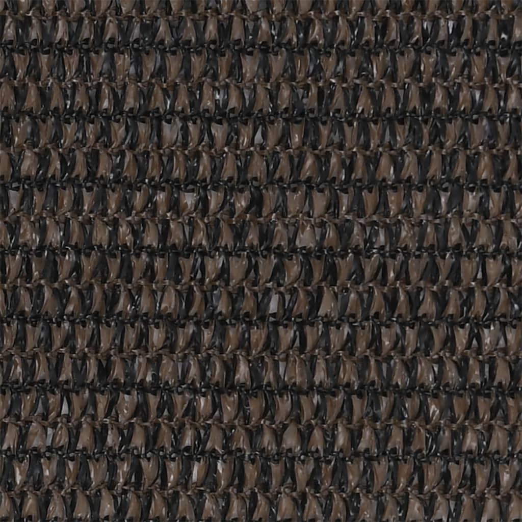 Balkonski zastor smeđi 120 x 600 cm HDPE