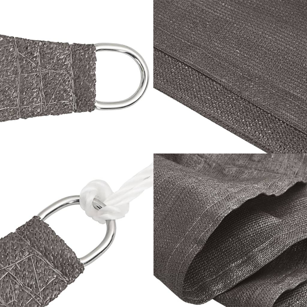Jedro za zaštitu od sunca 160 g/m² antracit 3 x 4,5 m HDPE