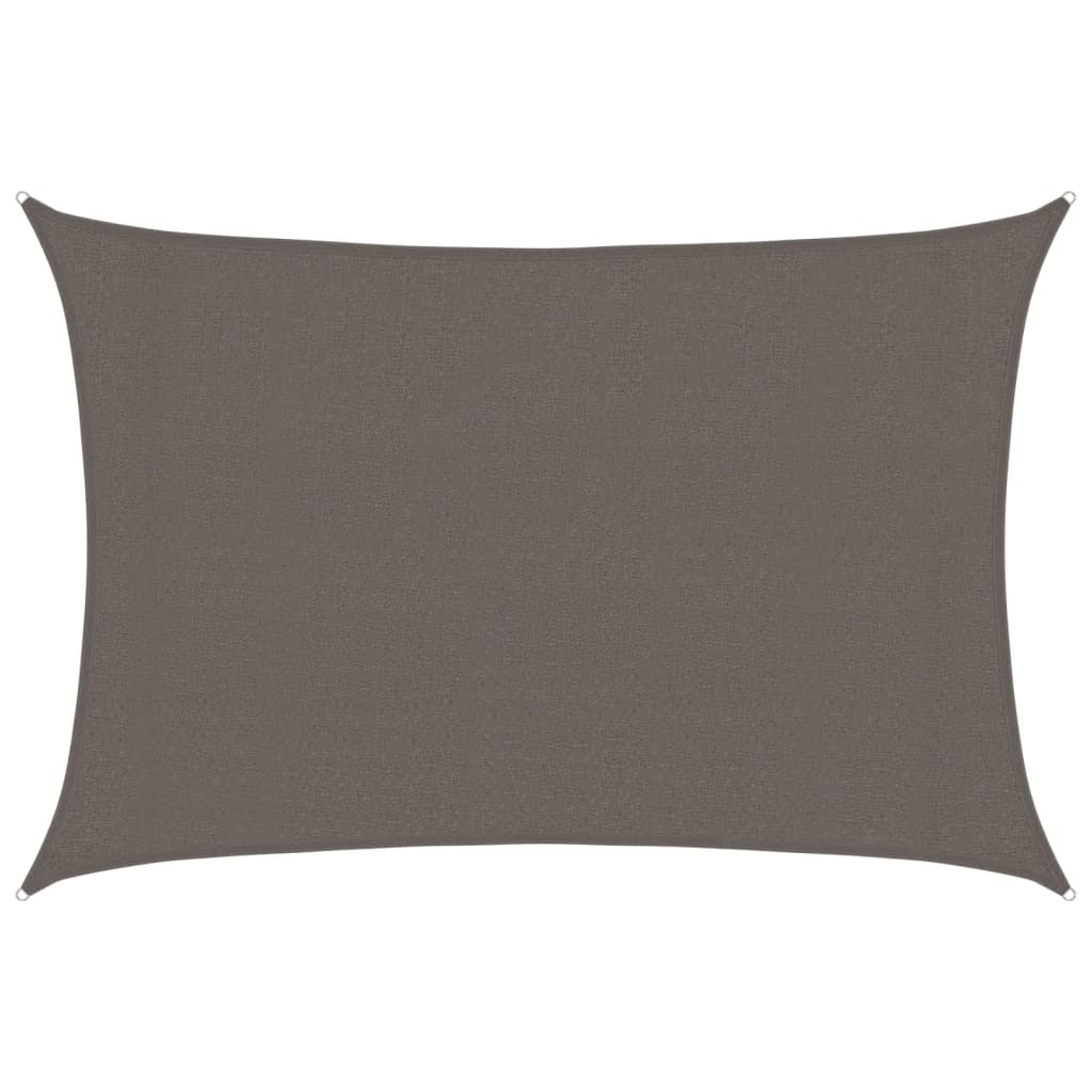 Jedro za zaštitu od sunca 160 g/m² antracit 3 x 5 m HDPE