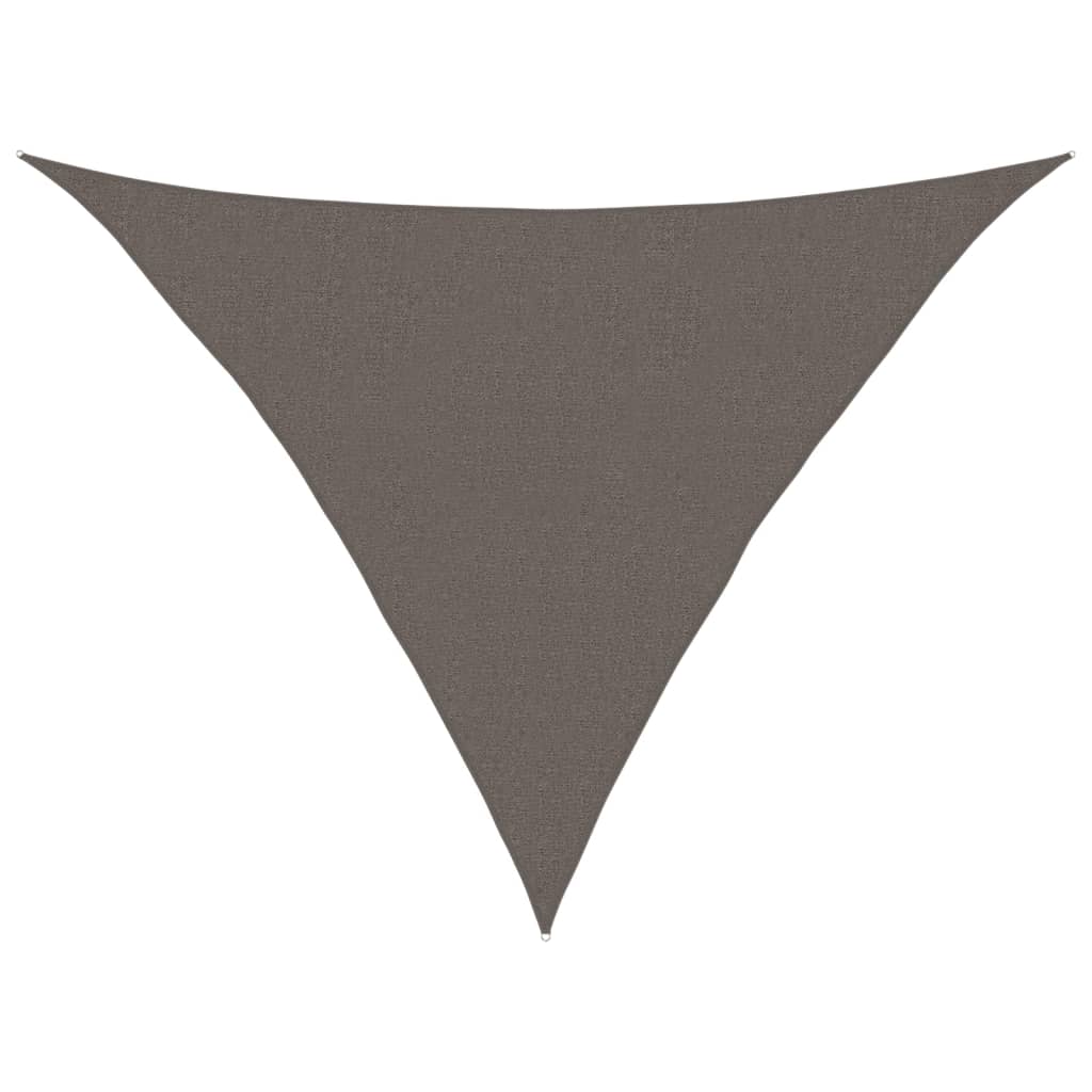 Jedro za zaštitu od sunca 160 g/m² antracit 2,5x2,5x3,5 m HDPE