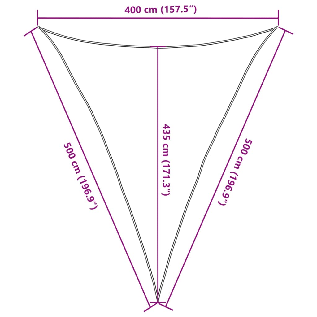 Jedro za zaštitu od sunca 160 g/m² bež 4 x 5 x 5 m HDPE