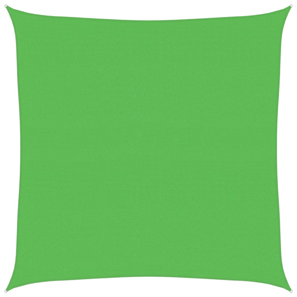 Jedro za zaštitu od sunca 160 g/m² svjetlozeleno 4,5x4,5 m HDPE